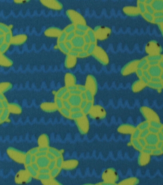Turtles Blizzard Fleece Fabric