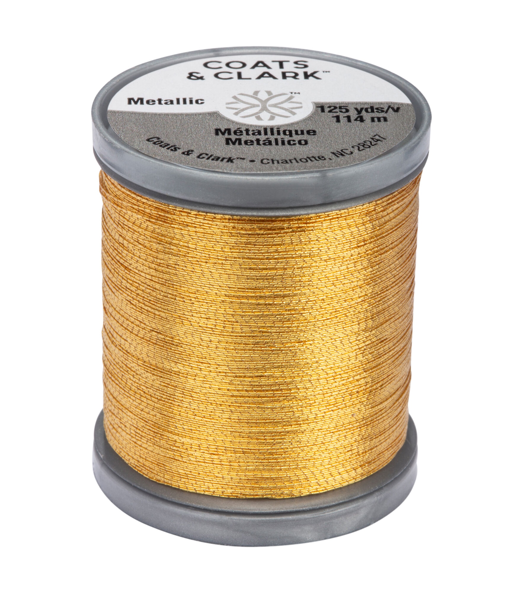 Coats & Clark Metallic Thread 125yds , Gold, hi-res