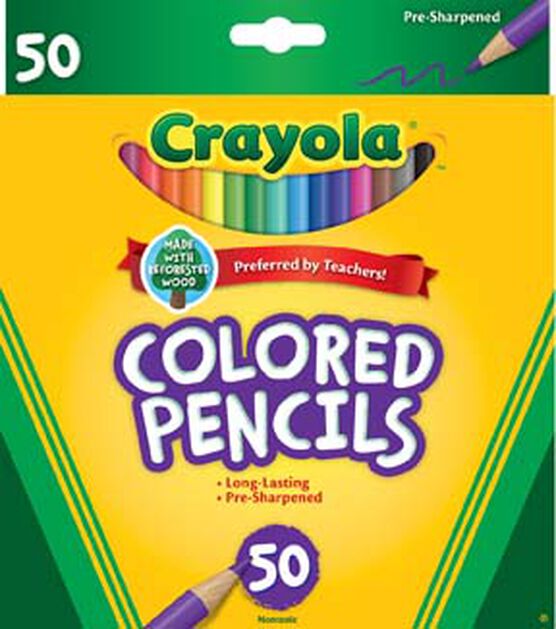 Crayola 50ct Bright Long Colored Pencils