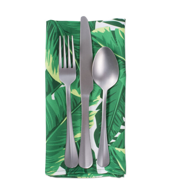 Design Imports Banana Leaf Outdoor Napkins, , hi-res, image 5