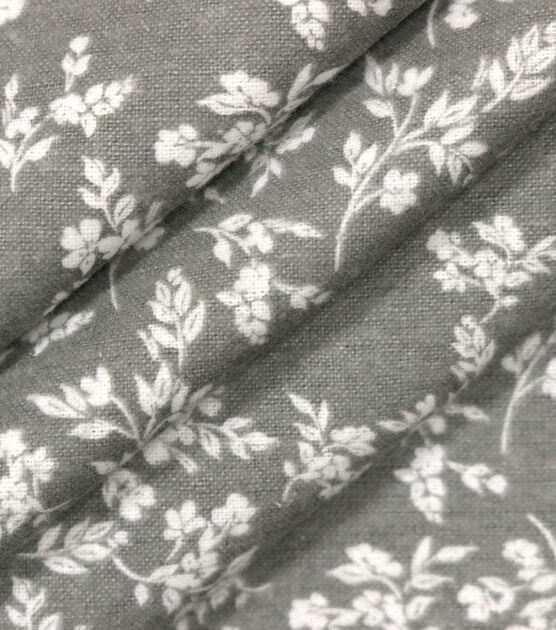 Floral Gray 108" Wide Flannel Fabric, , hi-res, image 2
