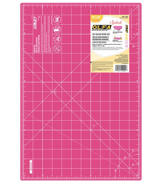 Olfa Cutting Mat 12x18" Pink