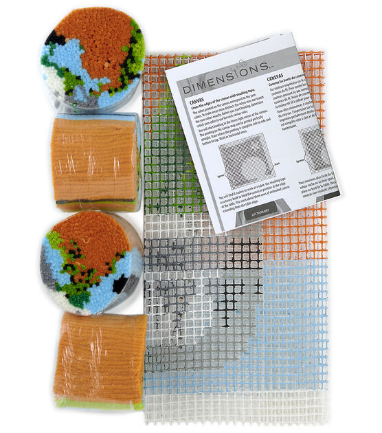 Dimensions Plant Latch Hook Kit 12" x 12", , hi-res, image 5