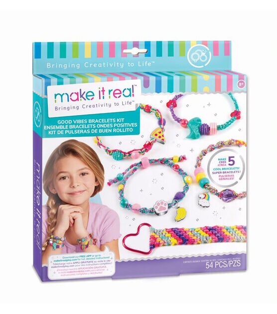 Make It Real Juicy Couture Charming Friendship Bracelet Making Kit - Kids  DIY Jewellery Making Kit with Charm and Beads - Gifts for Girls :  : Toys & Games