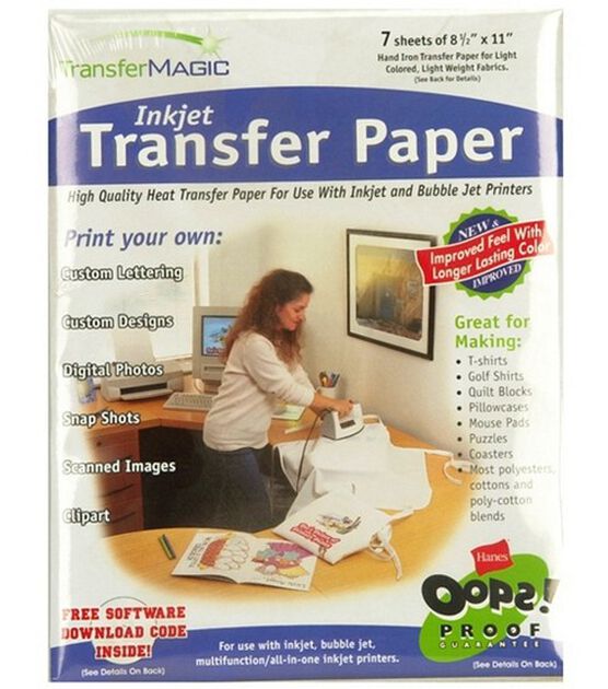 Transfer Magic 8.5" x 11" Photo Effects Inkjet Transfer Papers 7ct