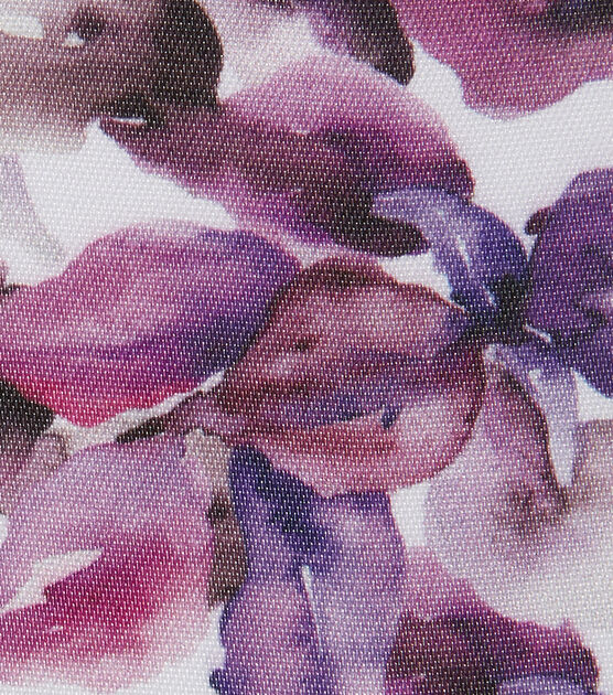 Offray 2.25"x9'Vivid Violet Floral Satin Wired Edge Ribbon Purple, , hi-res, image 3