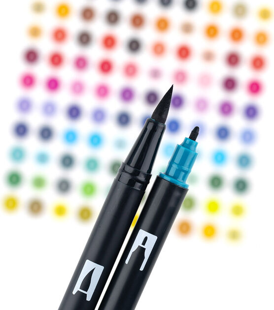 Tombow Dual Brush Pen And Black Zipper Marker Case 54pc, , hi-res, image 6