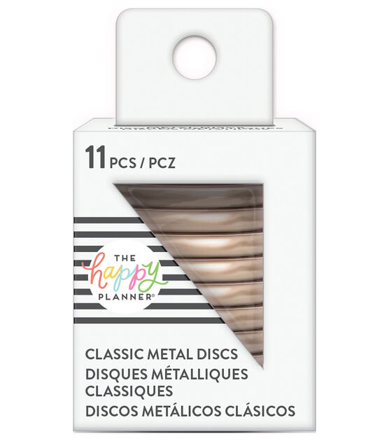 Happy Planner Classic 11pk Rose Gold Metal Discs