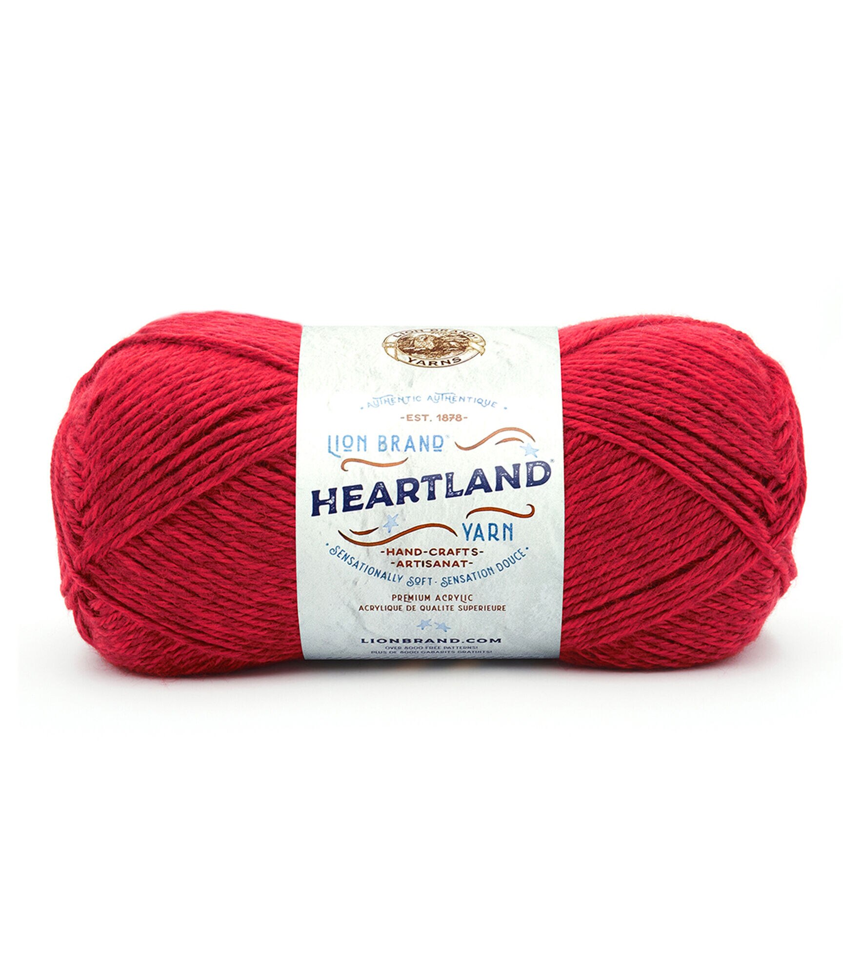 Lion Brand Heartland 251yds Worsted Acrylic Yarn, Redwood, hi-res