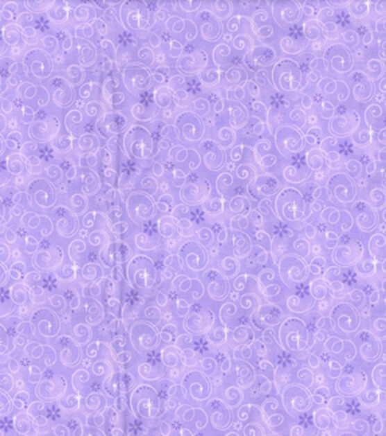 Fabric Traditions Purple Swirls Cotton Fabric by Keepsake Calico, , hi-res, image 1