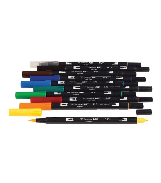 Tombow Dual Brush Pen Set 10 Pkg Primary, , hi-res, image 3