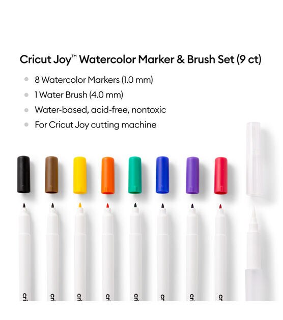 Cricut Joy 9ct Watercolor Markers & Brush, , hi-res, image 3
