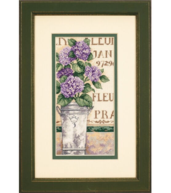Dimensions Gold Collection Counted Cross Stitch Hydrangea Floral Petite