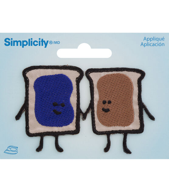 Simplicity Breads Holding Hands With Butter & Jelly Iron On Patch