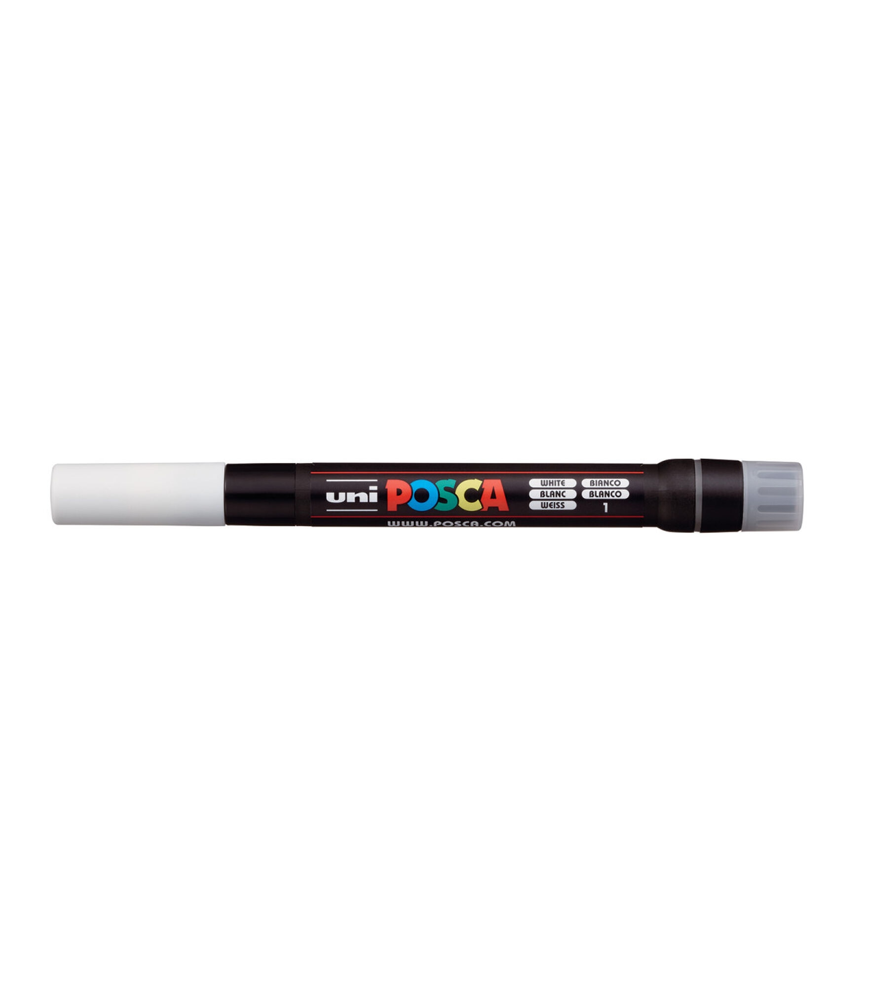 POSCA Brush Tip Paint Marker, White, hi-res