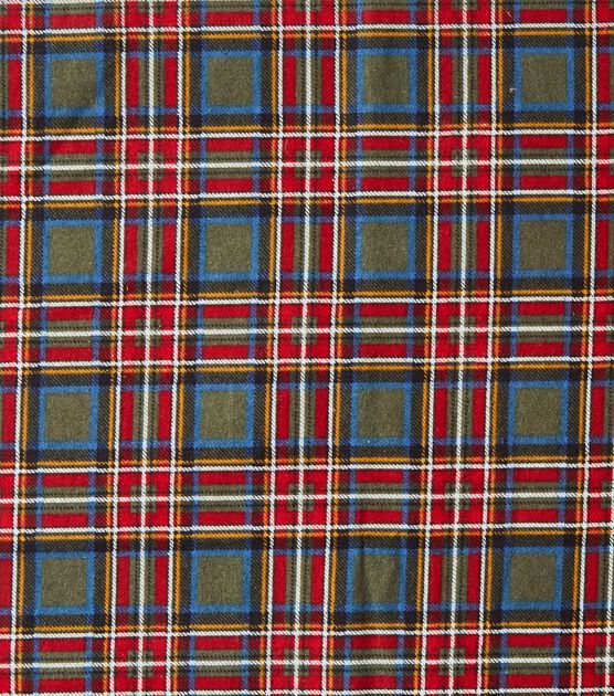 Eddie Bauer Green Tartan Plaid Flannel Prints Fabric