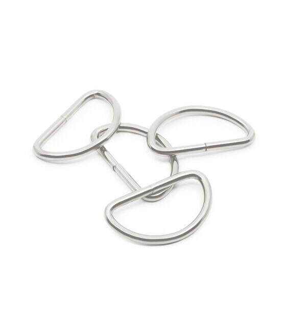 Loops & Threads Metal D-Rings, 3/4 in Silver | Michaels
