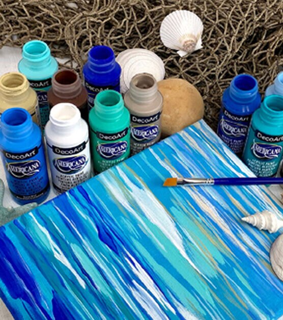 DecoArt Beach Blues Acrylic Paint Set 12pk, , hi-res, image 3