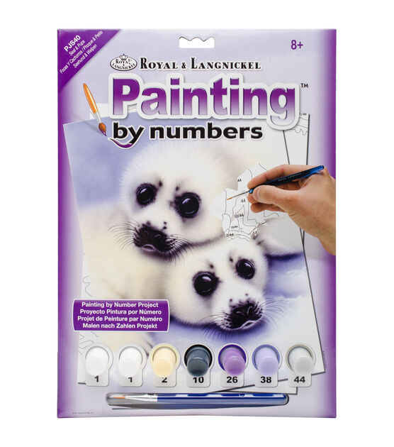 Junior Small Paint By Number Kit Seals & Pups