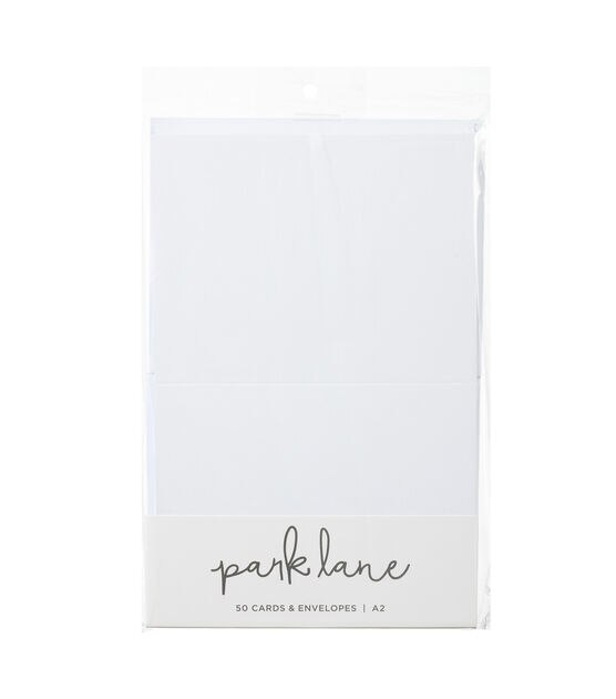50ct White A2 Cards & Envelopes by Park Lane