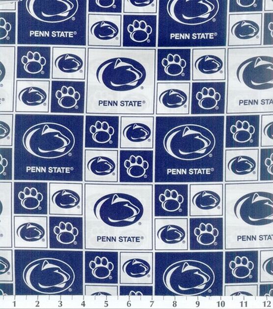Penn State University Nittany Lions Cotton Fabric Block