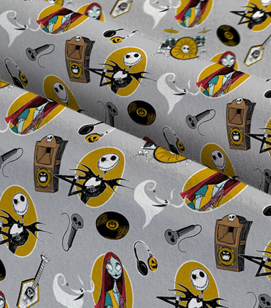 Happy Times Nightmare Before Christmas Flannel Fabric, , hi-res, image 3