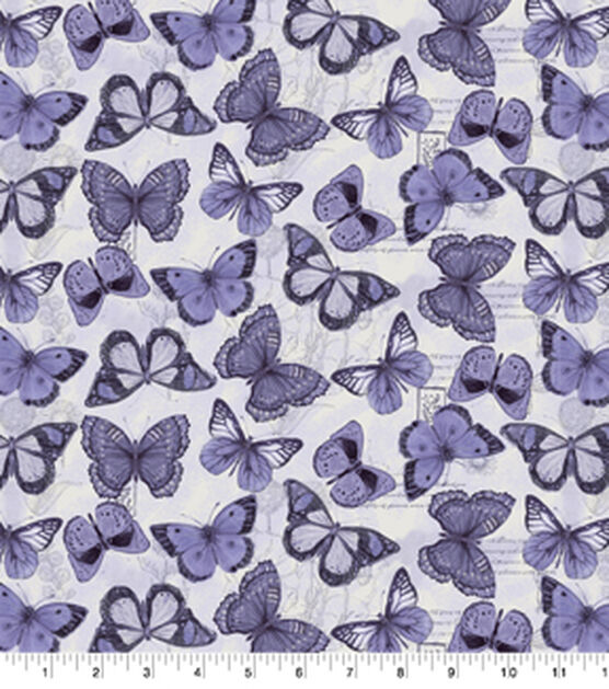 Springs Creative Butterfly Toss Novelty Print Cotton Fabric