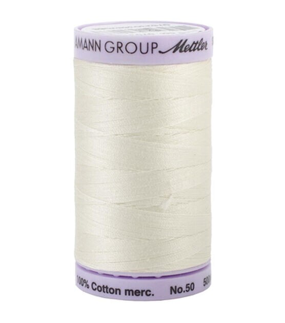 Mettler 547yd Silk Finish 50wt Egyptian Cotton Thread, , hi-res, image 1