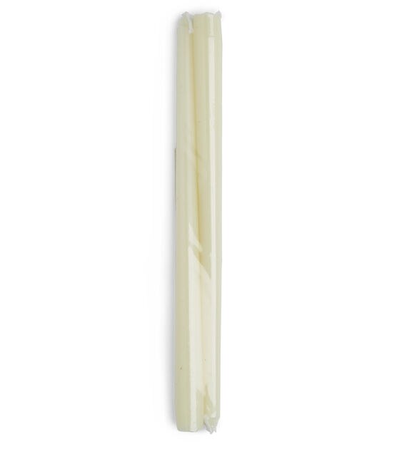 12" Cream Unscented Taper Candles 2pk by Hudson 43