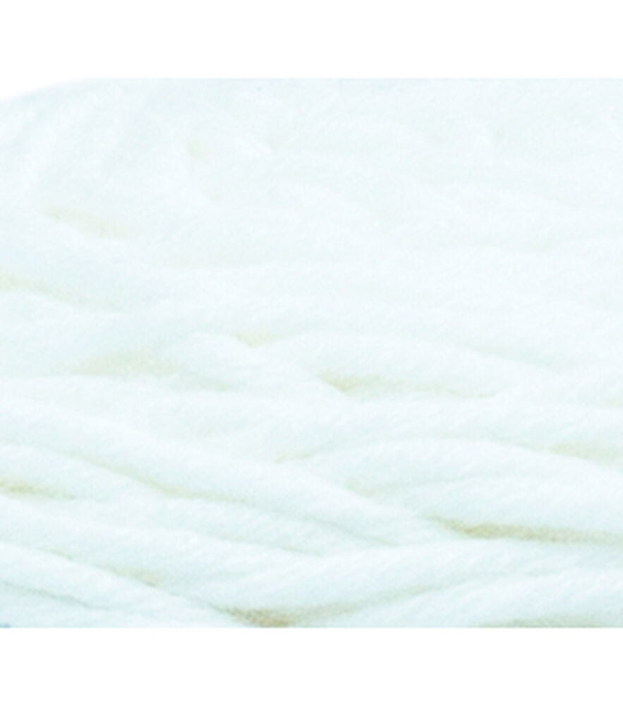 Lion Brand Coboo Natural Fiber 232yds Light Weight Cotton Yarn, White, swatch, image 1