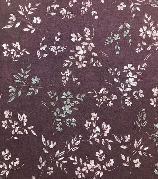 Purple Multi Floral Fabric By The Yard