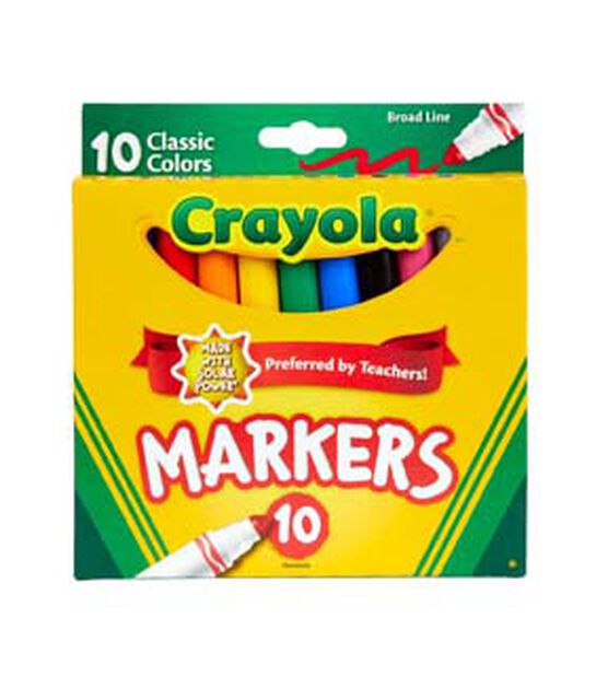 Crayola 10ct Classic Broad Line Markers