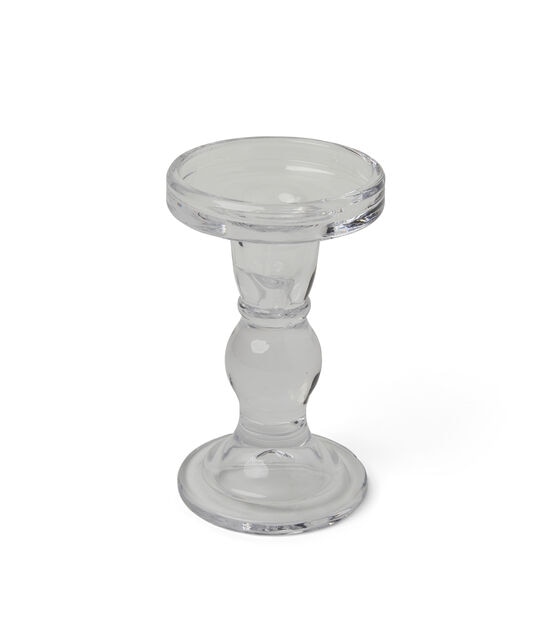 3" x 5.5" Glass Pillar Candleholder by Hudson 43