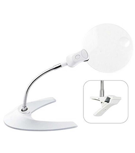 OttLite 15" Clip & Stand LED Magnifier with 5" Lens