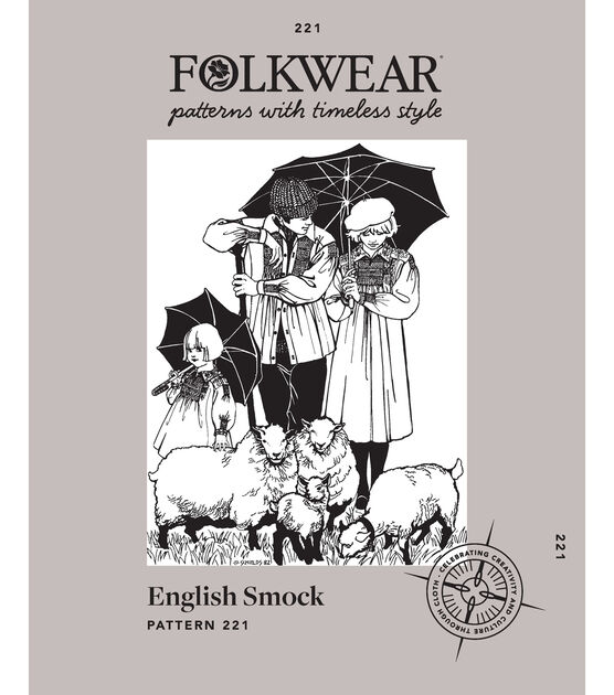 Folkwear 221 Adult's & Children's English Smock Sewing Pattern