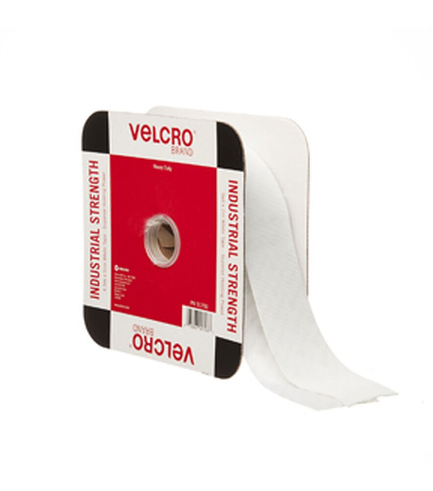 VELCRO Brand Industrial Strength Tape, White, swatch