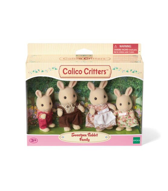 Calico Critters Sweetpea Rabbit Family, , hi-res, image 2