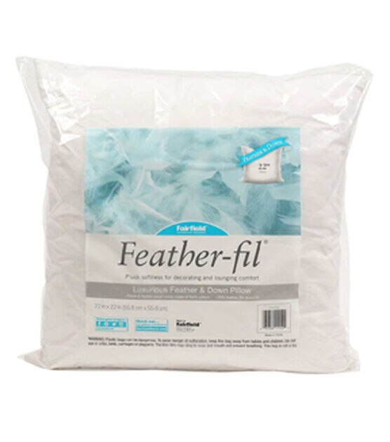 Fairfield Feather fil 22''x22'' Pillow, , hi-res, image 2