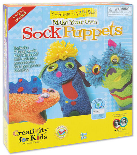 Creativity for Kids Kit - Make Your Own Sock Puppets Kit