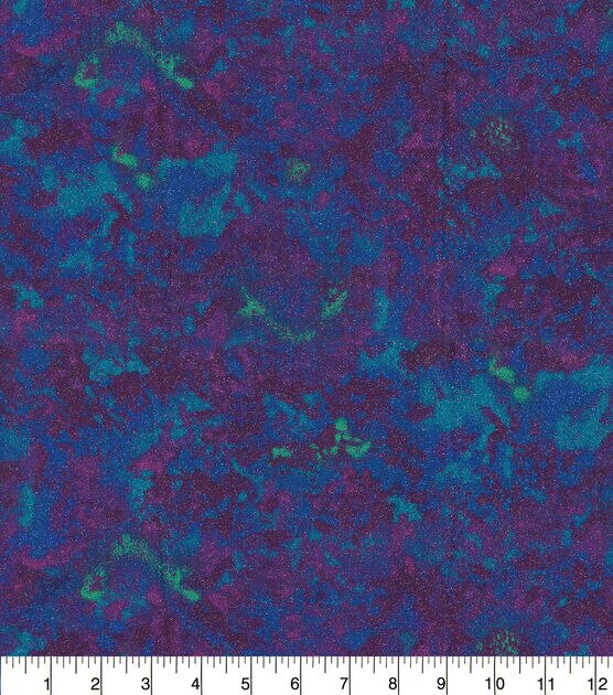 Fabric Traditions Green Tie Dye Glitter Cotton Fabric by Keepsake Calico