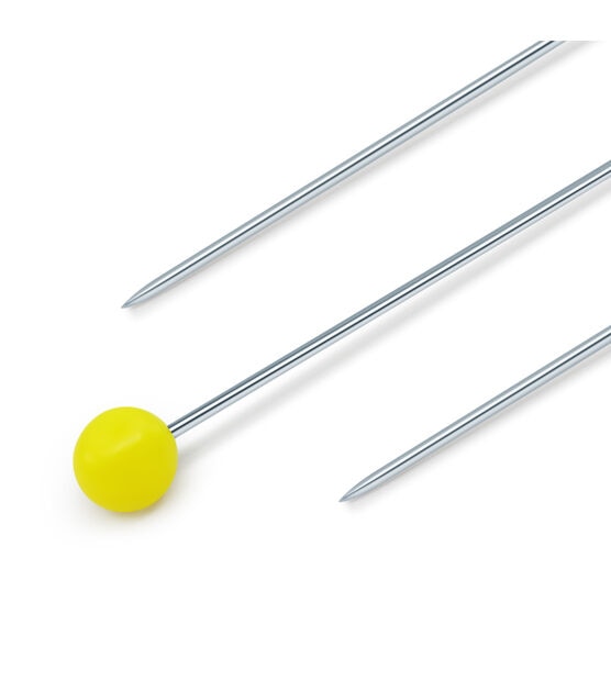 Dritz 1-3/4" Fine Sharp Pins, 250 pc, Yellow, , hi-res, image 2
