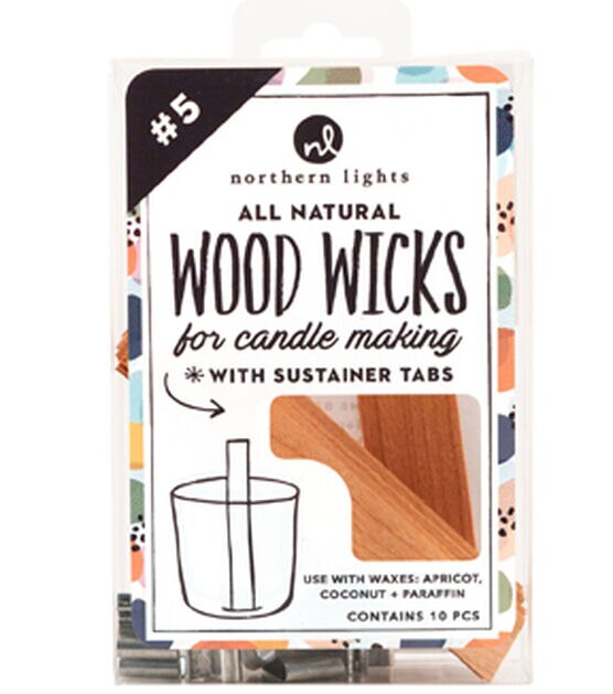 Wooden Candles Wick - Sustainer Tabs Wicks Diy Soy Wax Candle