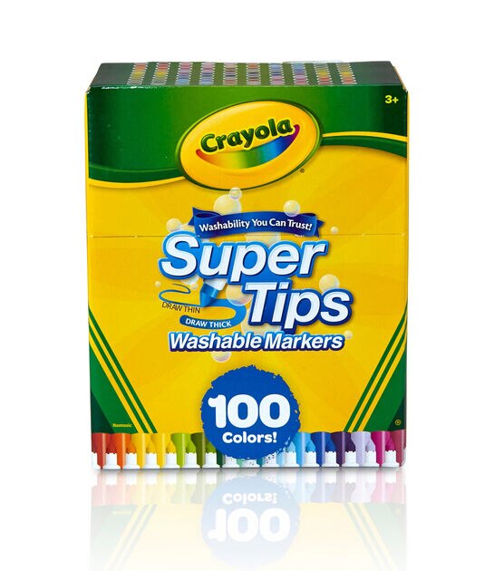 Crayola 5CT Bold Colours Supertips Markers Washable Non Toxic -  Hong  Kong