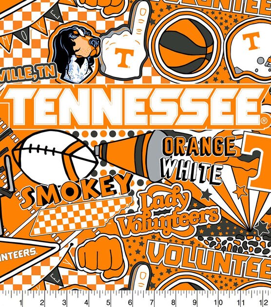 University of Tennessee Volunteers Cotton Fabric Pop Art