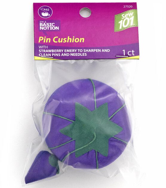 Dritz Sew 101 Tomato Pin Cushion, 2-3/4", Assorted Colors, , hi-res, image 3