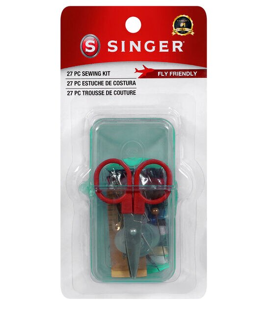 SINGER 27-Pieces Travel Sewing Kit No. 01927, Assorted Colors, 3-Pack