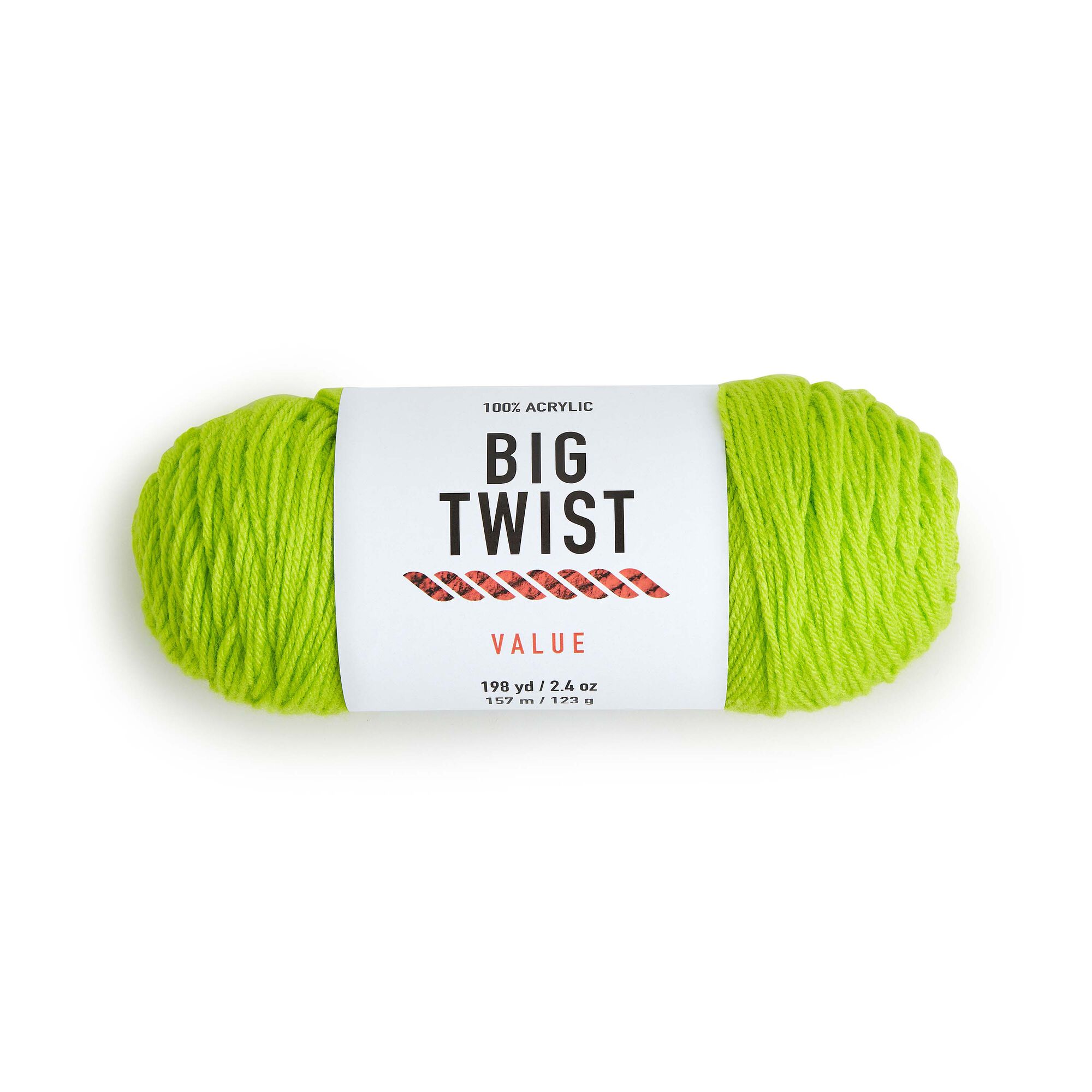 Value 380yd Worsted Acrylic Yarn by Big Twist, Slime, hi-res