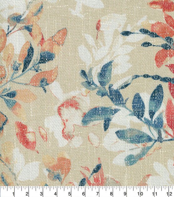 P/K Lifestyles Multi Purpose Will Wood Floral Federal Fabric Swatch