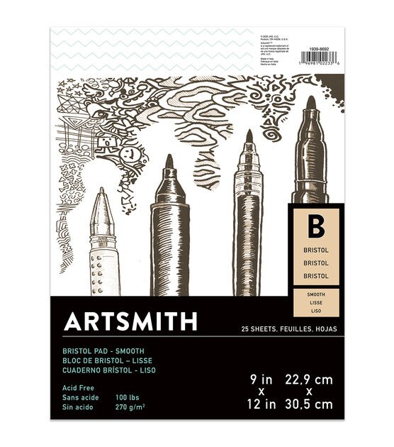 8.5 x 11 Black Spiralbound Sketchbook by Artsmith