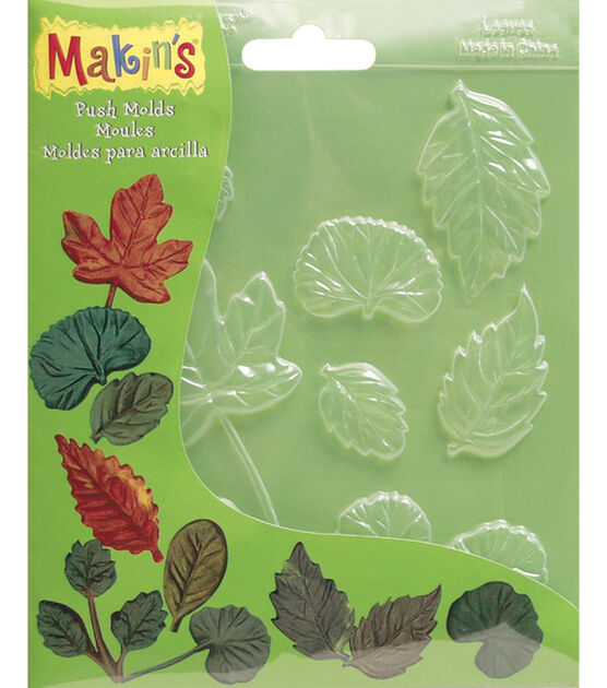 Makin's Leaves Modeling Clay Push Molds